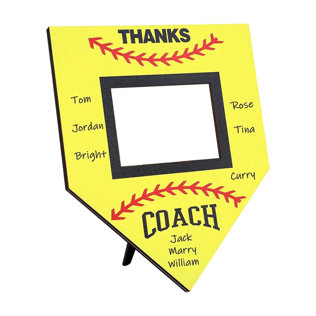 Baseball Photo Frame Sports Theme Wooden Frame Table Football Frame Dining Table Ornament Party Decoration Gift