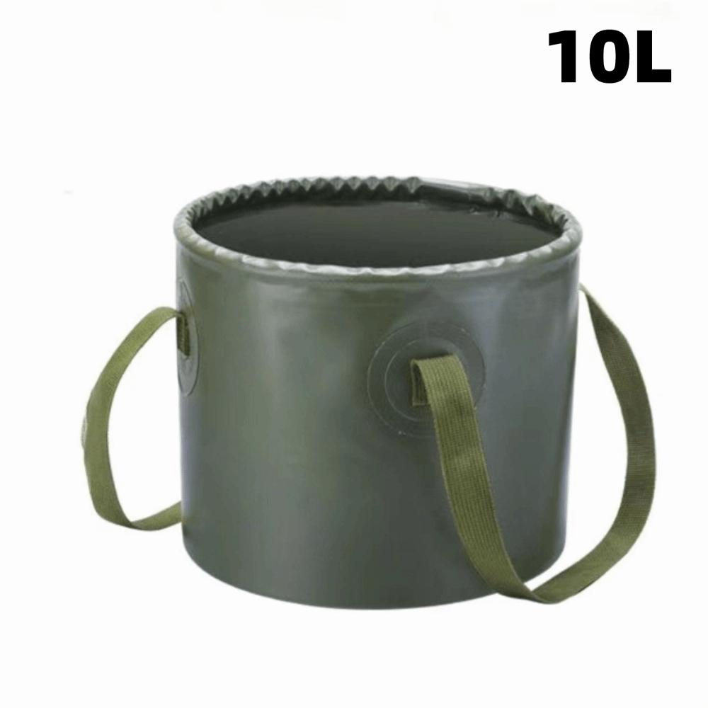 Carrying Multifunctional  Outdoor Bucket Portable Fishing Bucket Travel Carrying  Bucket  Fishing Green-10L