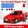Für Proton Inspira Lackreparaturstift Ausbesserungs-Kratzerentferner DIY Autozubehör Schwarz Weiß