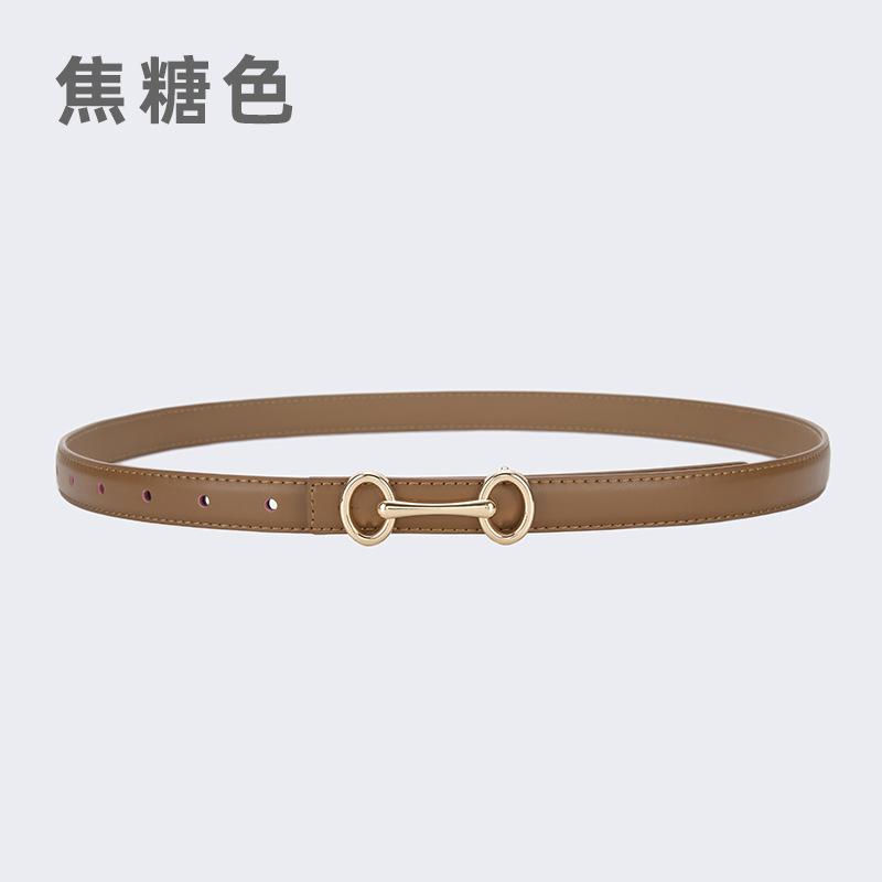 Four Seasons Available New Leather Belt Women'S Simple Fashion Versatile Belt Women'S Jeans Western Pants Paired With Pants Belt