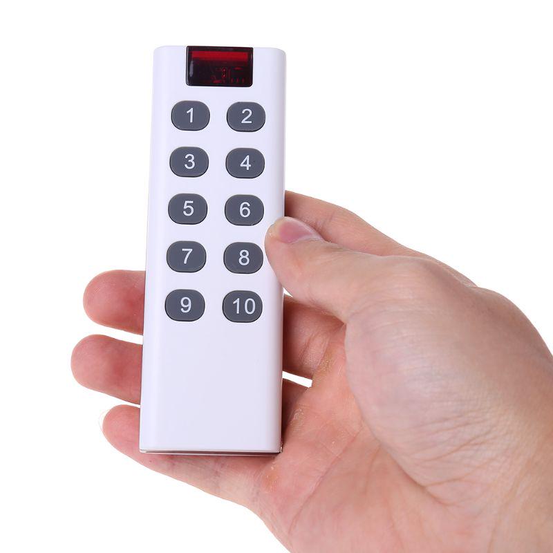New Universal Wireless Learning Code Digital Remote Controller Transmitter 1/2/3/4/6/8/10 Channels Buttons Keypad AK-7010TX