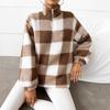 2025 New Women's Casual Stand Collar Zipper Long Sleeve Pullover Multi-color Plush Sweatshirt