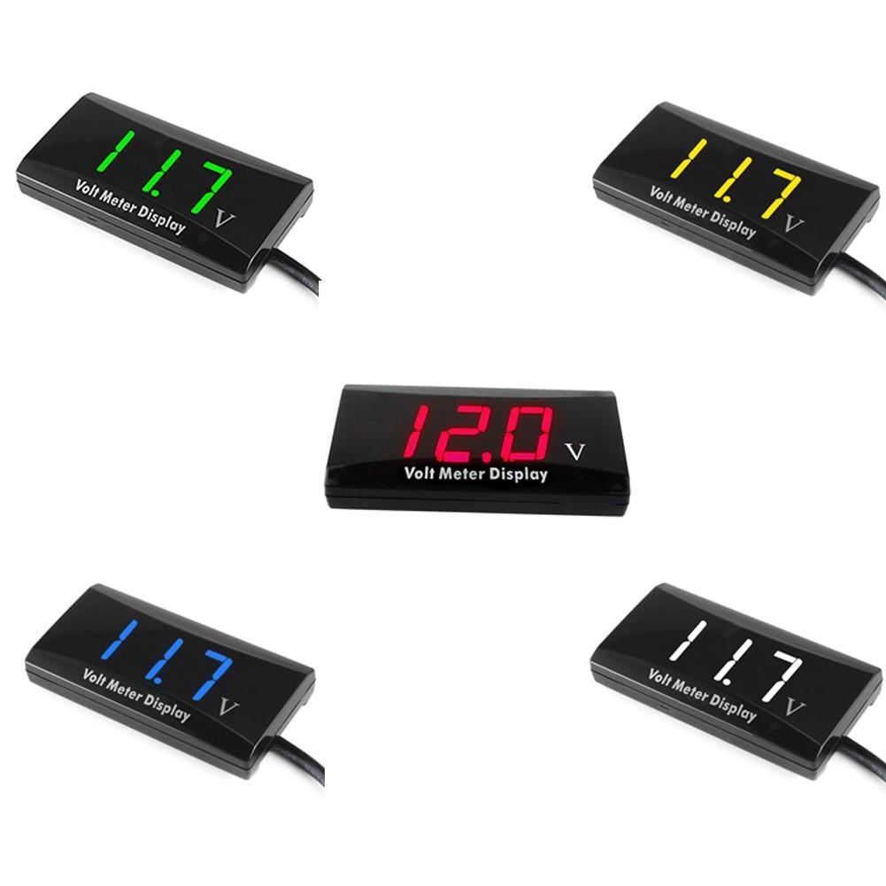 1pc Multi-color 12V Digital LED Display Voltage For Panel Meter for Car