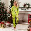 Christmas Print Cute Family Set Pajamas, Home Clothes, Family Set Long Sleeve Top Pants Set