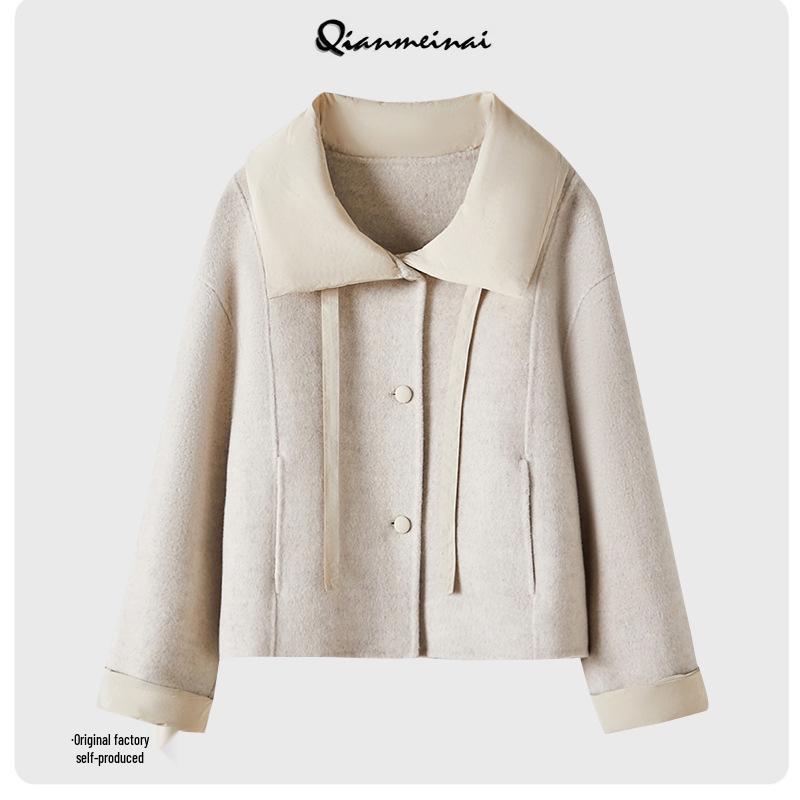 Palton Elegant din Lână Cașmir Dublu-Fețe pentru Femei - Colecția Toamnă/Iarnă 2025