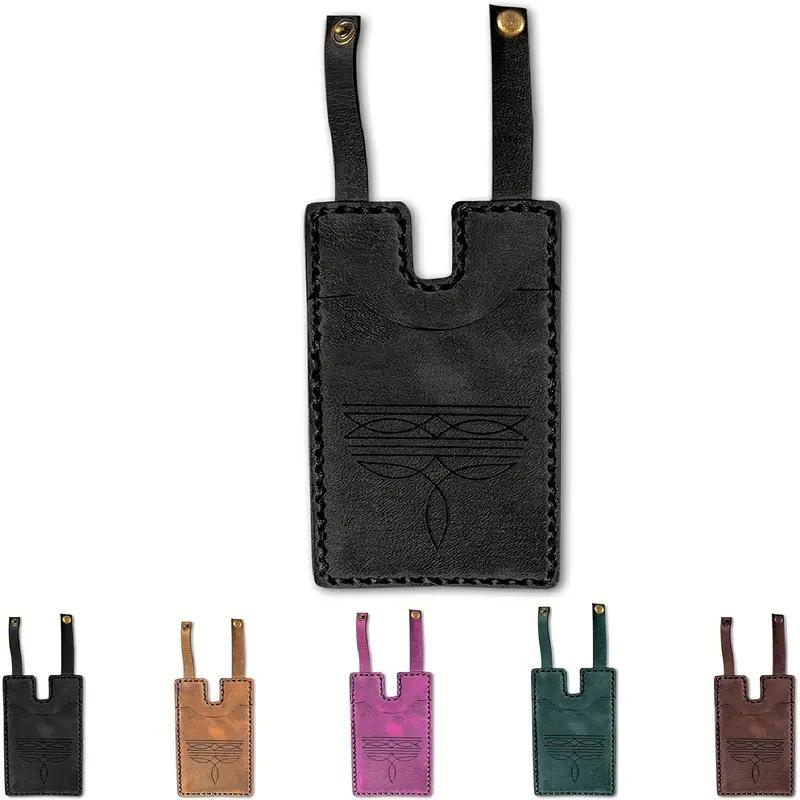 Cross-Border Western Boot Wallet with Snap Strap