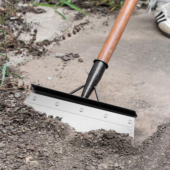 Multifunksjonell rengjøringsspade Ugrasplantingsskovl Skarpt blad Langt håndtak Design Ugressfjerningsskovl Kraftig hageverktøy