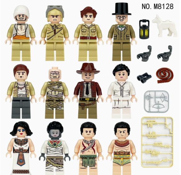 Bouwstenen, figuurtjes, speelgoed, miniatuurfiguurtjes, humanoïde poppen, kinderspeelgoed, verjaardagscadeaus, oude Europese soldaten.
