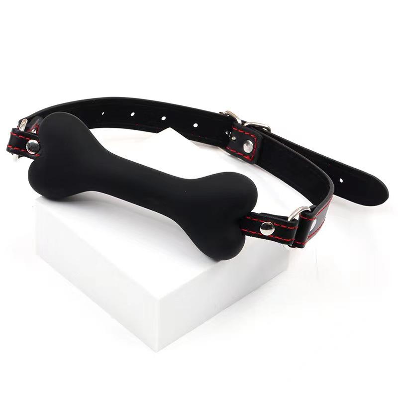 High-end Sex SM Prop Mouth Plug Dog Bone Props Compulsory Sex Mouth Ball Control Forbidden Language Dogs Adult Toys Sexy