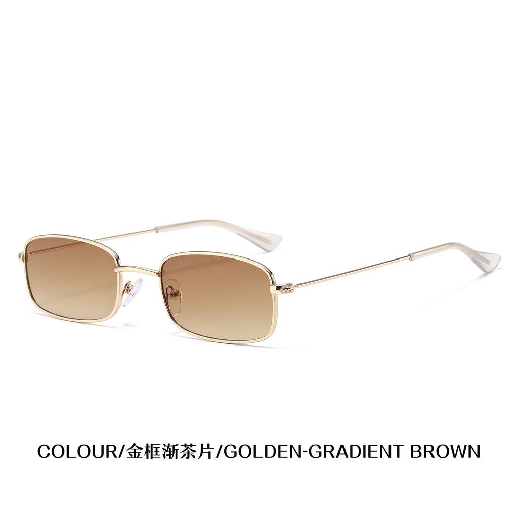 Metal Small Square Sunglasses Women's Fashion Light Korean Version Sunglasses Men'scelebrity Street Shot Flat Glasses