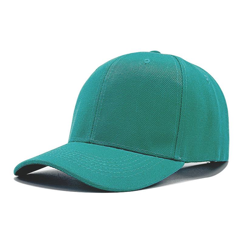 Solid color hardtop baseball cap acrylic hat hot selling versatile cap sun hat printing