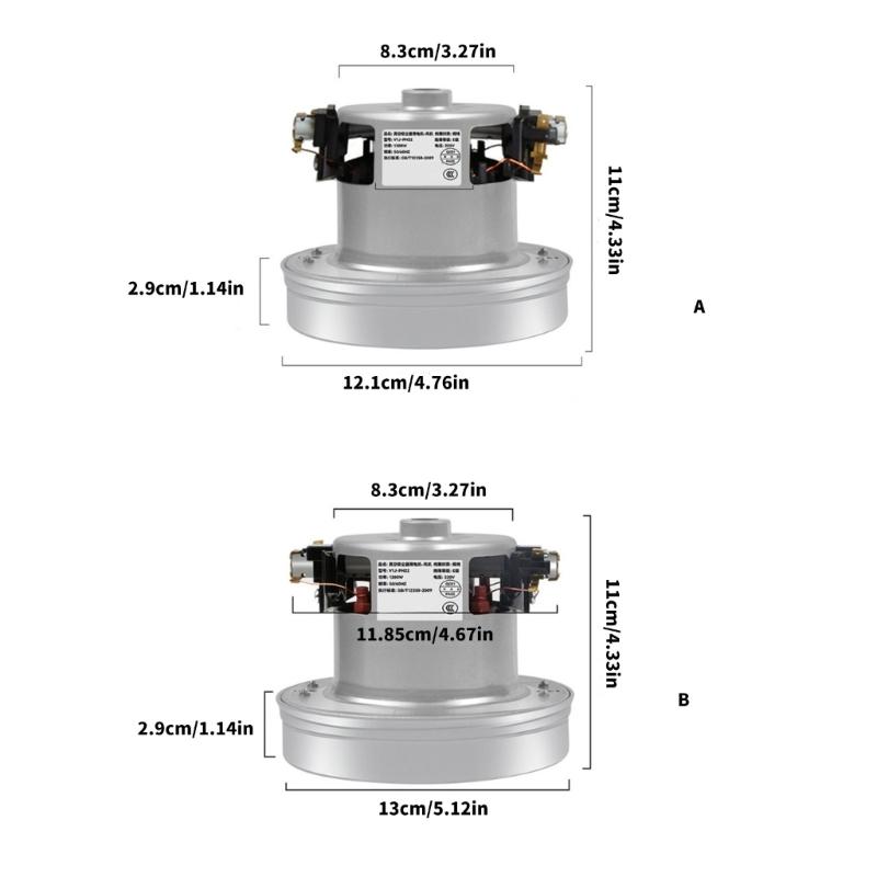 Silnik odkurzacza 220V Część zamienna Mocna Część naprawcza do różnych modeli o wysokiej wydajności i niskim poziomie hałasu