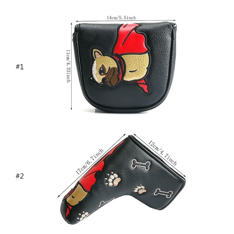 Golf Club Head Cover Putter Headcover Mallet Putter Cover Magnetic Headcovers for Taylormade-Spider Bettinardi-Putters