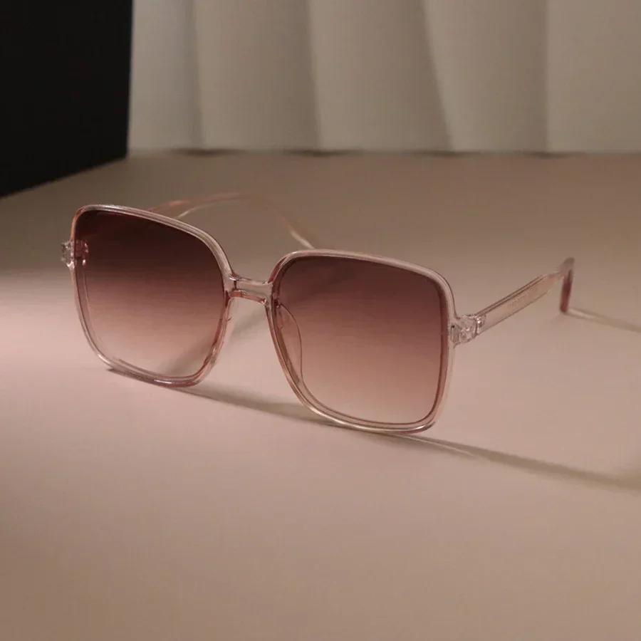 Klassische quadratische Sonnenbrille Mode Damen Herren Retro Stilvolle Brille Lässig Minimalistisch Weiblich Männlich