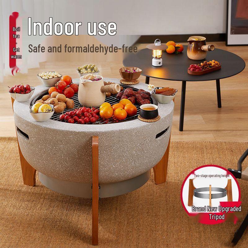 Anmu Multi-functional Charcoal Fire Pit & BBQ Set