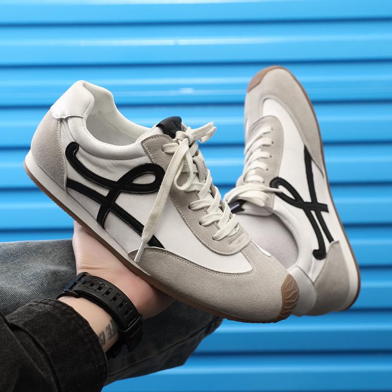 [Thin-soled shoes] Classic retro leather Forrest Gump shoes men's spring 2025 new leisure sports moral training shoes tide