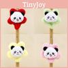 Adorable Plush Panda Keychain With Colorful Flower Design Soft Toy For Bags
