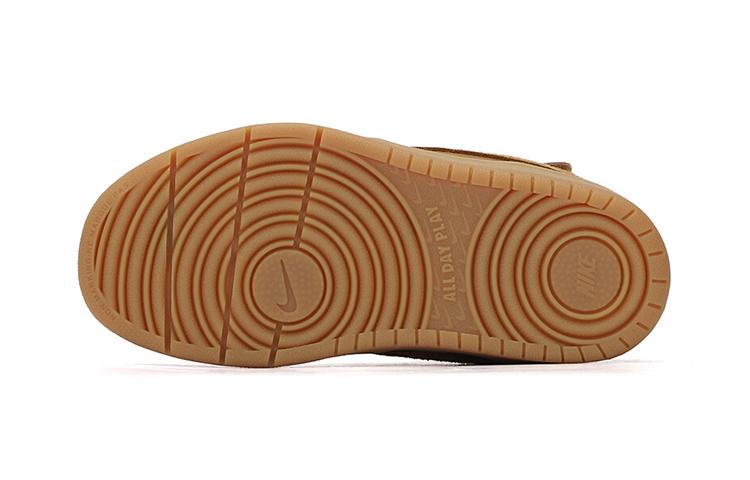 Nike Court Borough Mid 2 Wheat Black Gum Light Brown GS CD7783-701