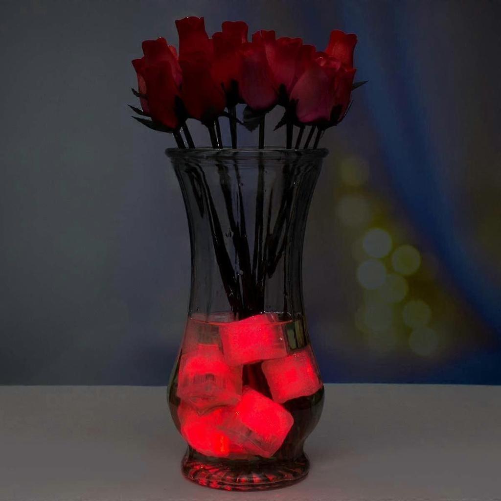 Light Up Ice Cubes,12pcs Multi Color Led Ice Cubes,reusable