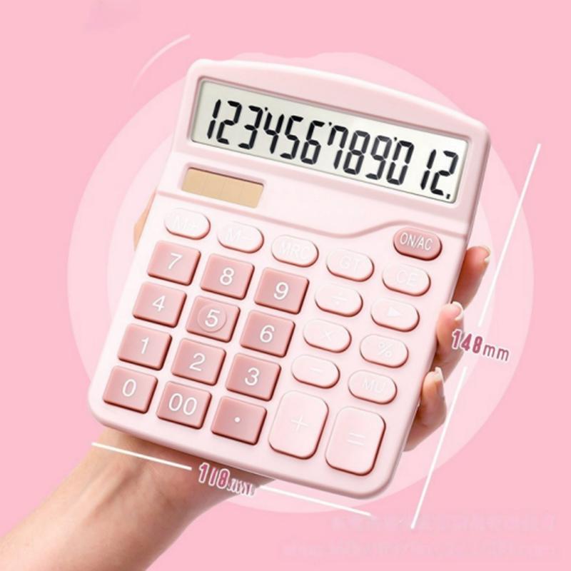 Solar-powered Calculator High Appearance Level Cute Computer Office and Student Calculator Small Size Classic and Simple