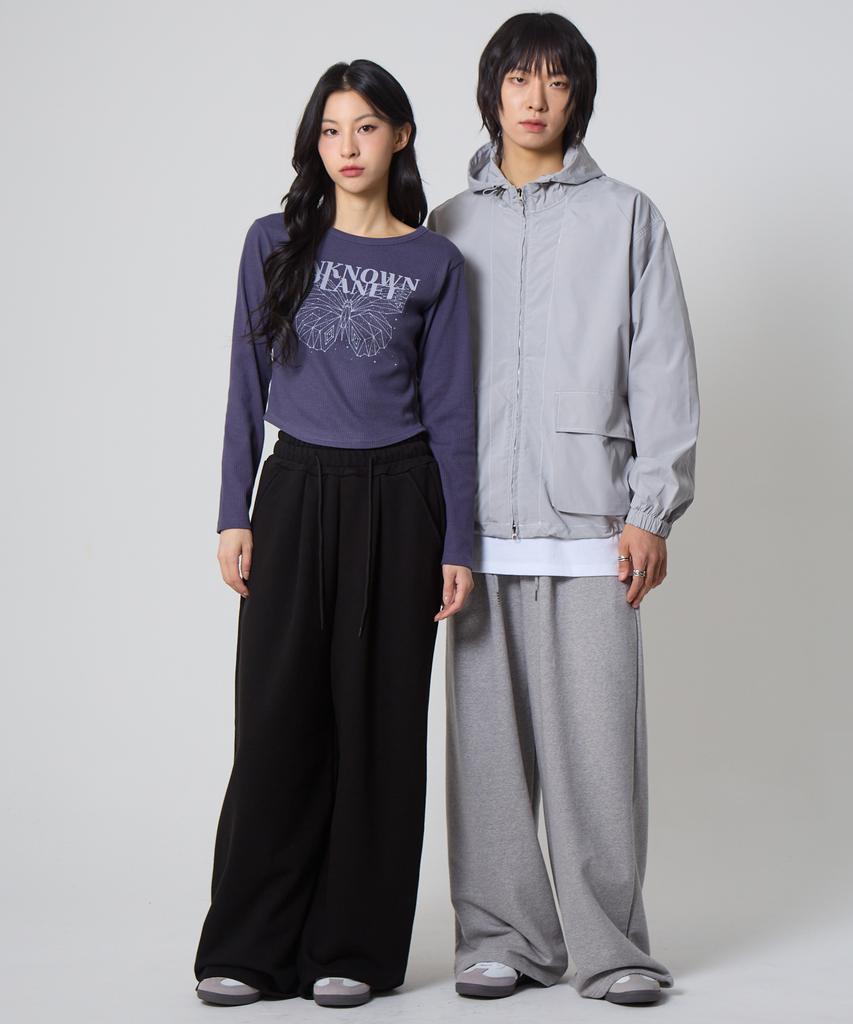 UNKNOWN PLANET More Wide Sweatpants Gray