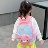 Cute bear kindergarten schoolbag, new boys and girls baby mini backpack, small and medium class children's bag