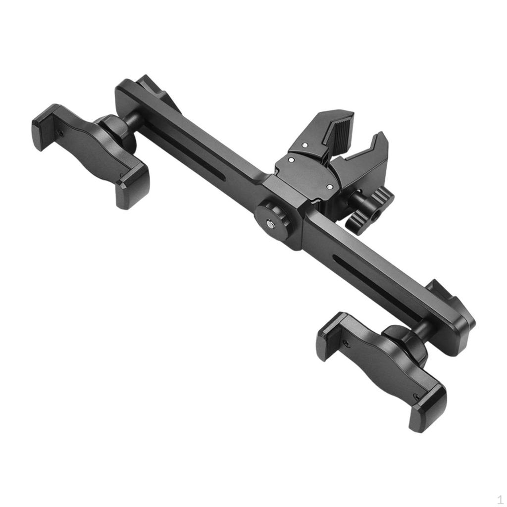 Phone Holder Bracket,Lightweight Portable Sturdy Tripod Mount Smartphone Clamp for Vlog
