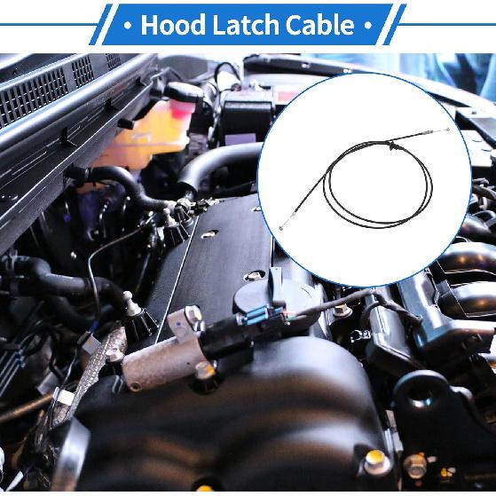 Hood Release Cable No.536300D120 Hood Latch Cable for Toyota Yaris 2008-2011 1 Pcs