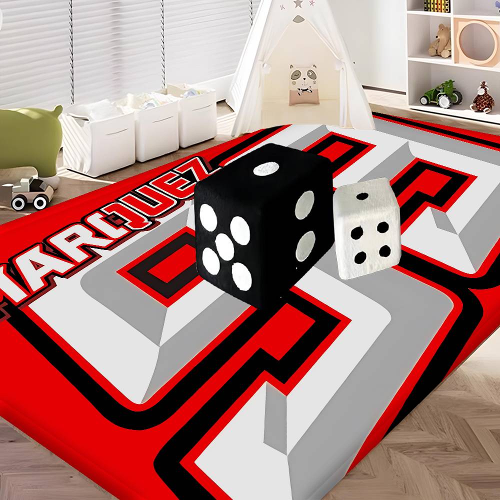 M-Marquezs-s 93 Logo Entrance Door Mat Washable Non-Slip Living Room Sofa Chairs Area Mat Kitchen Welcome Doormat