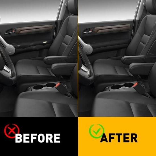 Fits 2007-2012 Honda CR-V CRV Leather Front Door Panels Armrest Cover Black 2pcs