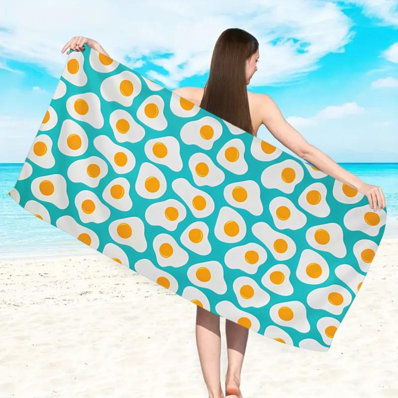 Premium Thickened Microfiber Beach Towel 250g Quick Dry Absorbent Adult Swim Pool Travel Gym Print Design