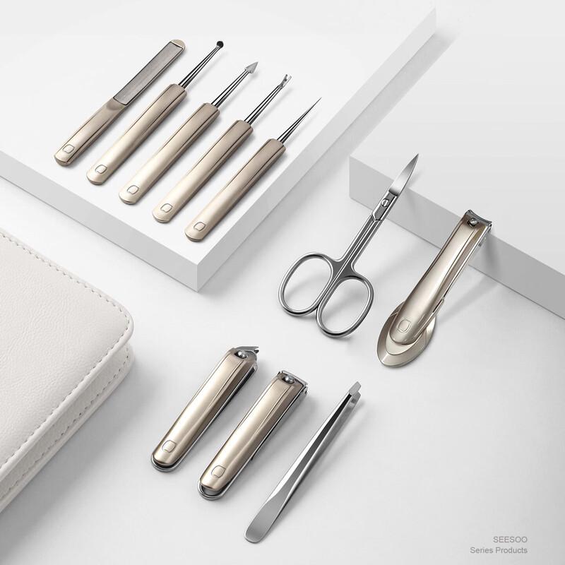 Seesooseesoo Anti-Splash Zinc Alloy Nail Clipper Set