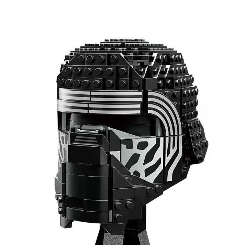 Non-Toxic Space Battle Fighter Pilot Helmet Building Blocks Desk Decoration Bobas Leias Jangos Kylos Fetts Rens Bricks Gift Party Favors