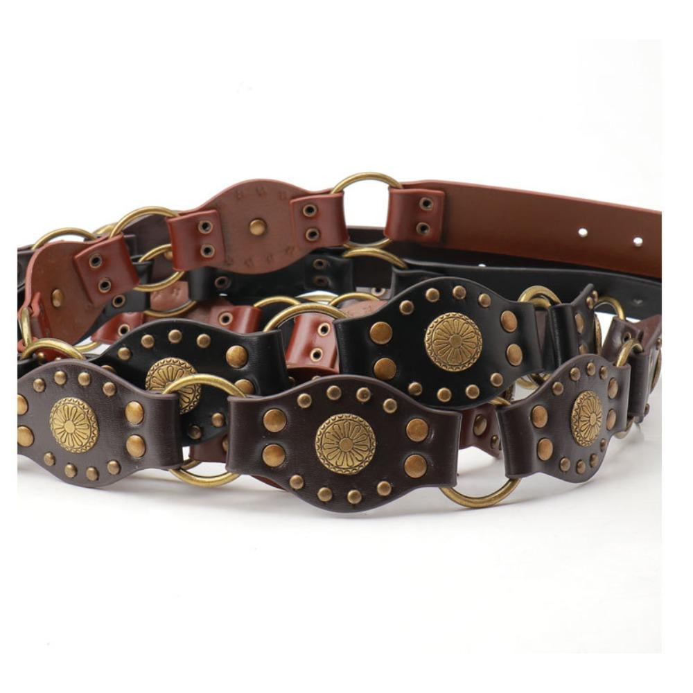 Western Denim Belt Women's Accessories Retro Belt Women's Decorative Skirt Overalls Heavy Industry Wide Belt
