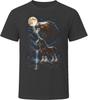 Clydesdale Horse Howling At the Moon T Shirt