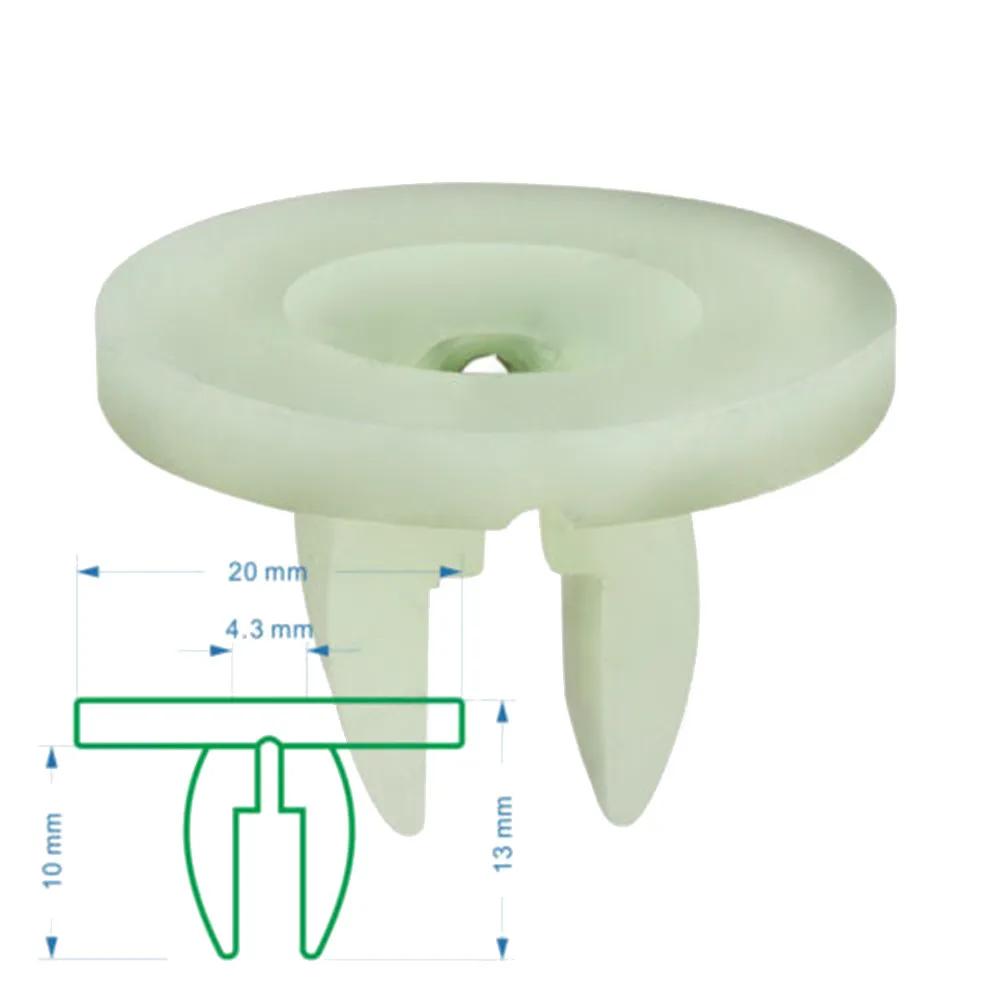 Easy Enhancement for Your For Ford Car 20 Sets of Wheel Arch Splash Guard Side Skirt Screw Grommet Kit Trim Clips