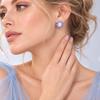 Natural Opal clasp Earring real tanzanite 925 Sterling Silver Women's luxury Birthday Holiday Gift fine Jewelry