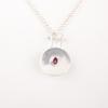 Pink Tourmaline Gemstone 925 Stamped Silver Jewelry Handmade Round Pendant 1.4" PP-57-11