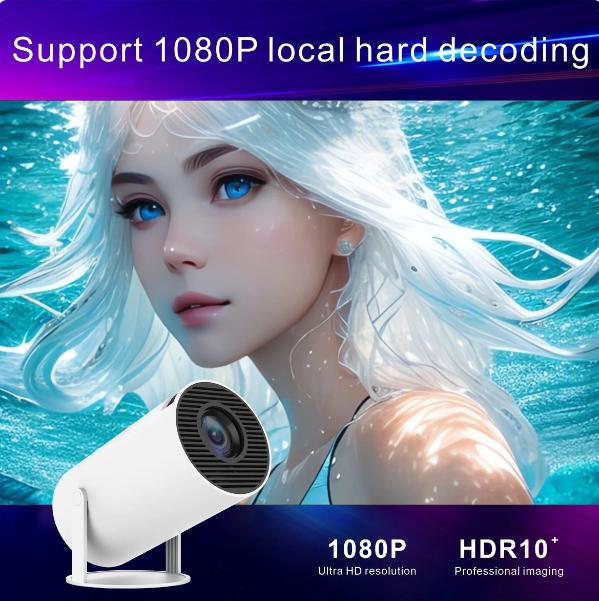 HY300 Android Wifi Smart Portable Projector for Samsung iPhone Phone 1280 720P Full HD Office Home Theater Video Mini Projector