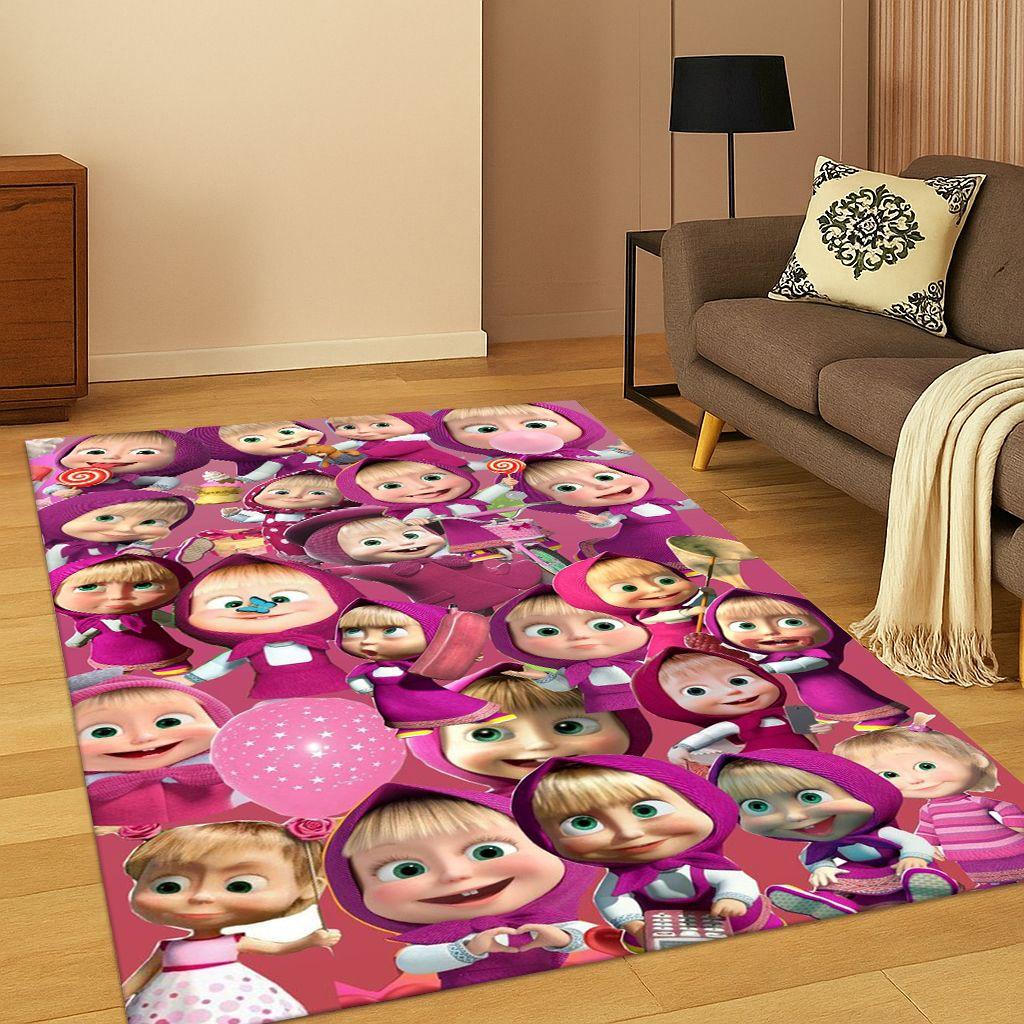 3D Masha un Lācis Karikatūras Paklājs