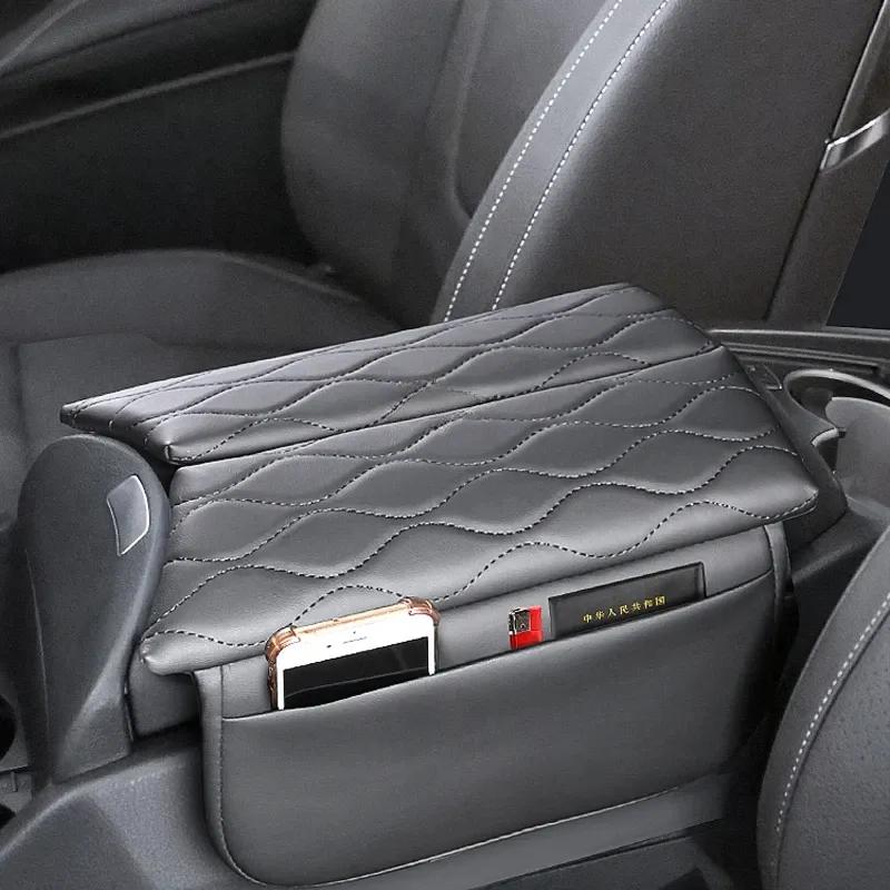 Center Console Armrest Box Cover Pad Decoration For Mercedes Benz V Class W447 V260 V300 Leather Anti-Scratch Armrest Cushio