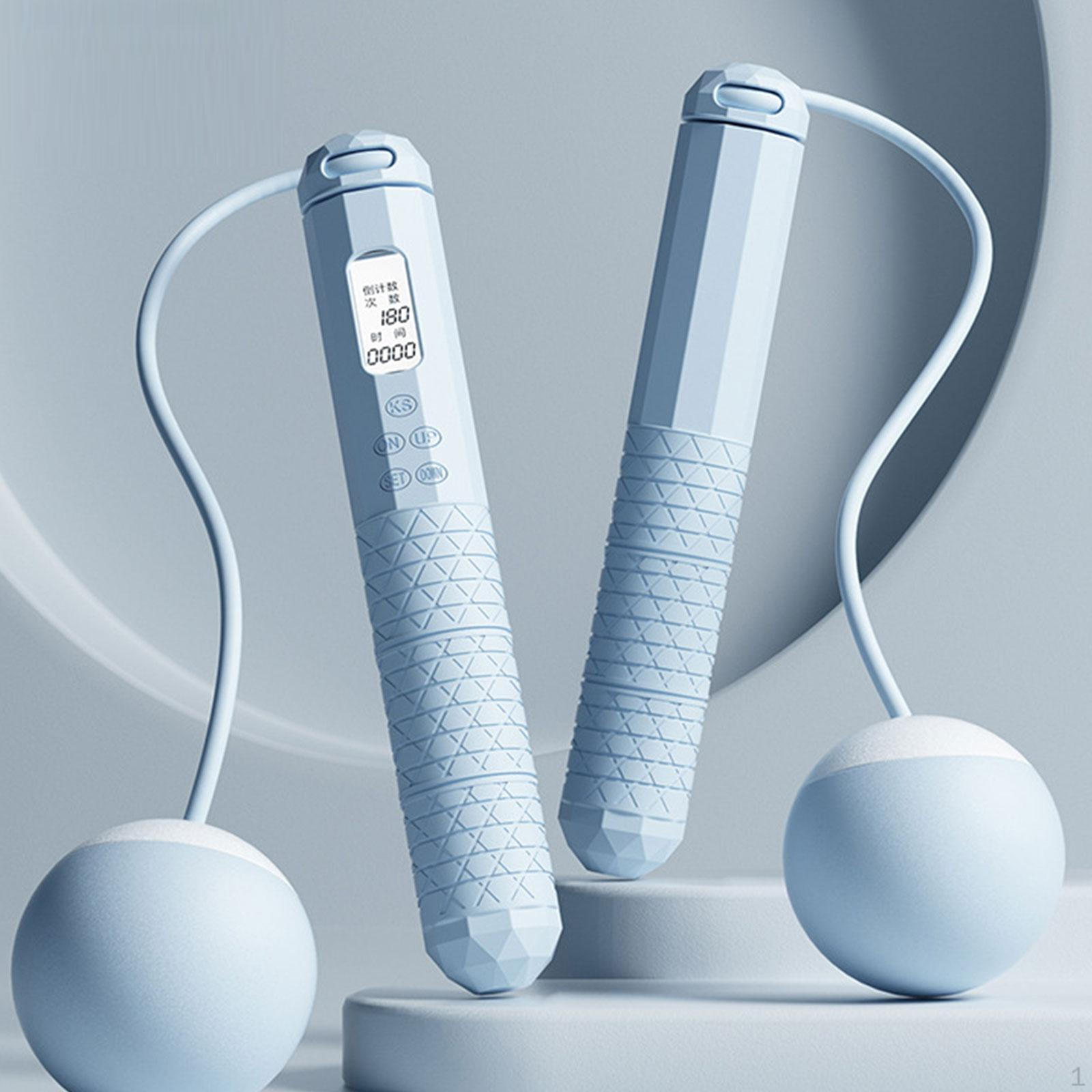 

Беспроводная скакалка Прыжки ЖК-цифровой дисплей Большой экран Тайминг Подсчет Взвешивание для