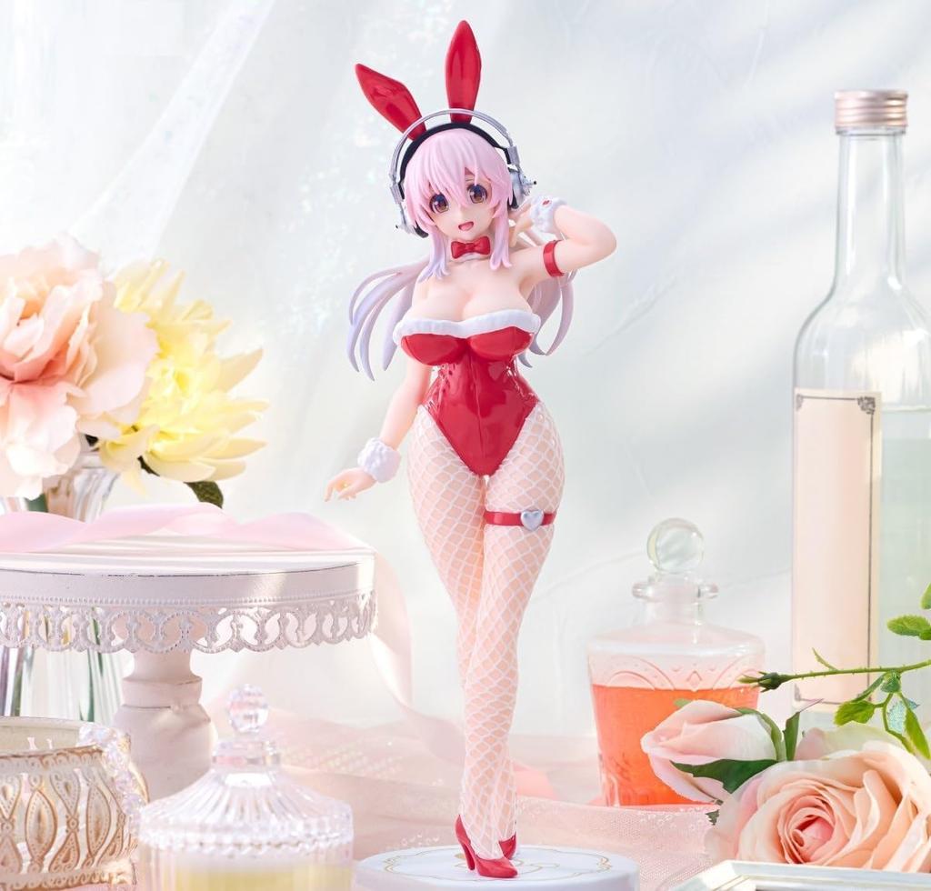Super Sonico Figure Super Sonico BiCute Bunnies Figure Red ver Official Approx. 30cm