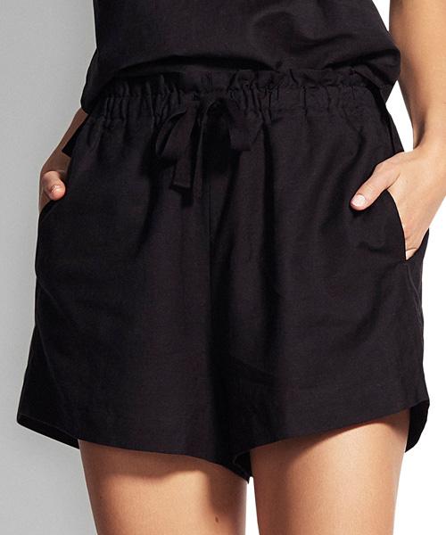 C Folly Sprit Animal Linen Blend Shorts (53842-Sh)