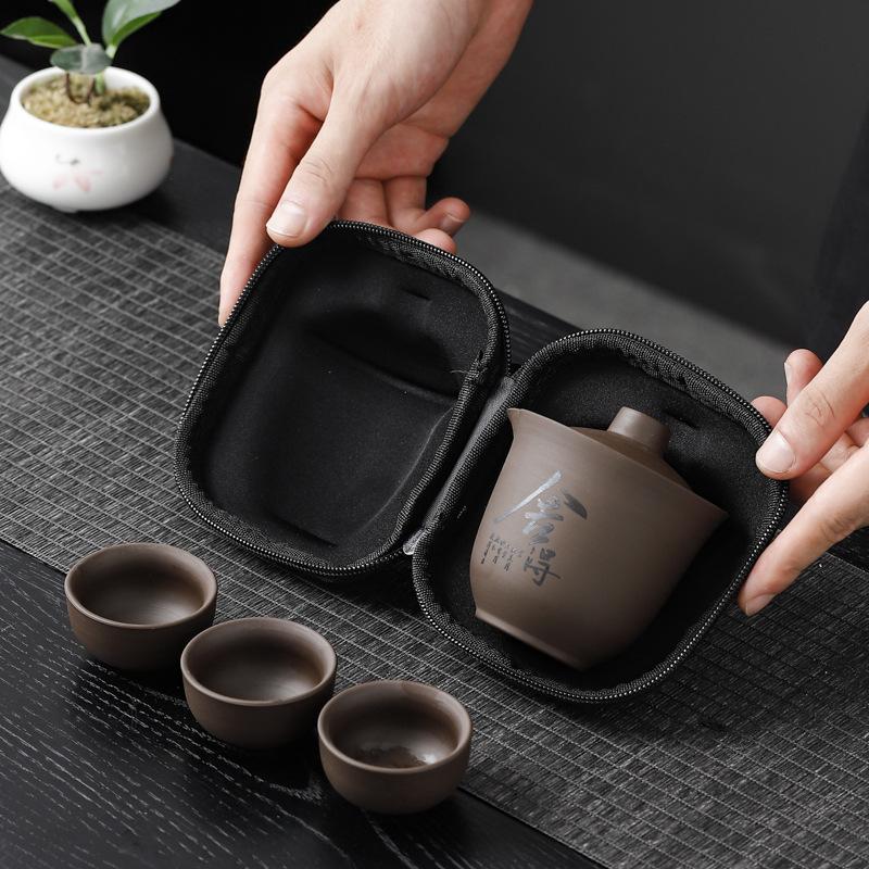 Purple Sand Kuaike Cup Hand Grab Pot Cover Bowl Comes with Filter Small Set Tea Set Business Store Celebration Opening Event Gifts