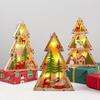 Christmas Series Wooden Luminous Christmas Tree LED Light Decoration Christmas Tree Shopping Mall Window Decoration Supplies