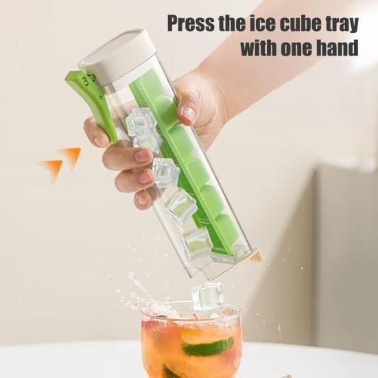 Yousheng Ice Cube Mold Contactless Press Tray Whiskey Cocktail Iced Coffee Easy Hygienic Ice Handling Splash-Free Filling Portable Design Ice