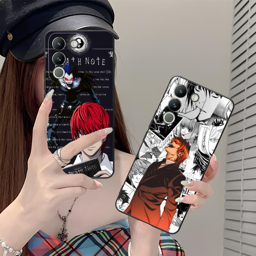 Death Note Kira Light Mobile Phone Case for VIVO Y77 76 75 74 73 72 58 56 55 51 50 38 36 Y19 Y18 Y03 Y01 5G Printing Cover