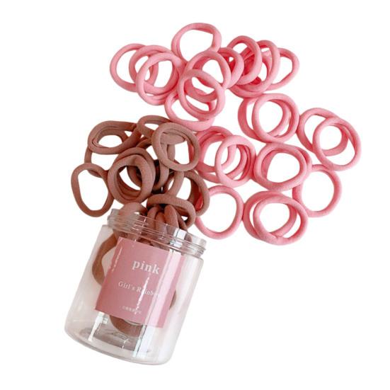 50Pcs Women Hair Ties Vibrant Color High Elasticity Hair Bands No Damage Strong Hold Ponytail Holder Versatile Hair Accessories