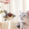 Flapping Bird Cat Toy Touch-Activated Lifelikes Sparrow Snowy Owl Chirping Cat Toy For Indoor Interactive Relieve Boredom